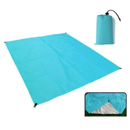 Almohadillas al aire libre Mat 210x150 cm Tienda Lona Lluvia Sombrilla Hamacas Refugio Cam Supervivencia Picnic Toldo Er Impermeable Senderismo Drop Entrega OTH9Z