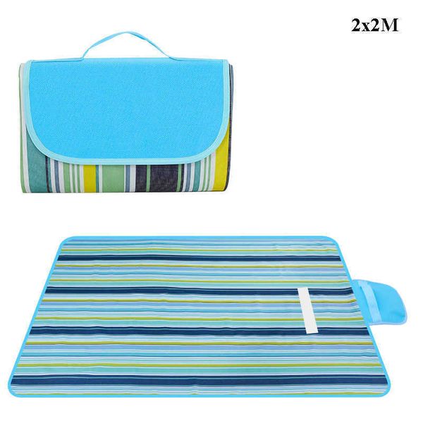 Tapis de plein air Tapis de pique-nique en plein air Feuille épaisse Tapis étanche à l'humidité Camping Tapis imperméable Pliant Plage Voyage Yoga Couverture SpecialHKD230627