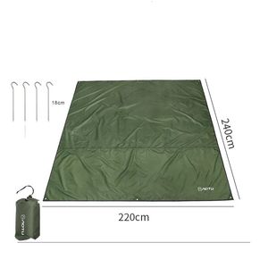 Oxford Tapis de Camping en plein air, imperméable, Double face, couverture de tente de pique-nique, tapis de plage pliable, tapis de sol, bâche, 231018