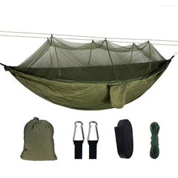 Buitenkussens draagbaar camping hangmat dubbele 210T nylon mug-proof luchtadvies ademende anti-mosquite duurzame swing