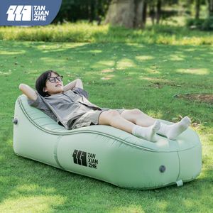 Outdoor Pads TANXIANZHE Opblaasbare Lucht Sofa Draagbare Water Proof Anti Lucht Lekkende Bank voor Achtertuin Lakeside Strand Reizen Camping Picknick 230607