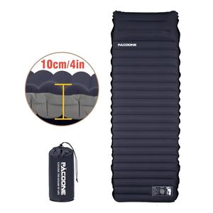 Outdoor Pads Thicken Camping Mattress Ultralight Self inflating Air Built in Inflator Pump For Travel Hiking Fishing 231120