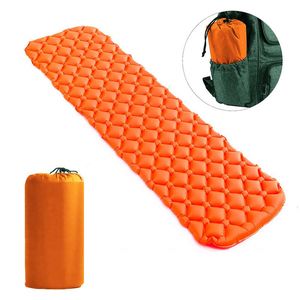 Outdoor Pads Ultralight Camping Sleeping opblaasbare mat voor backpacken wandelgeïsoleerde Tress 221203