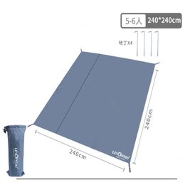 Outdoor Pads Ultralichte opvouwbare campingmat Oxford Pad Slaapstranddeken Dikker voor buitenreizen Tarp Picknicktent 240 * 240 cm 231018