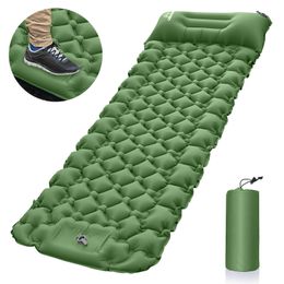 Taft extérieurs Tafl à couchage ultralémeur Portable Mat de camping Matelas d'air gonflable Randonnée extérieure Trekking Picnic Sleeping Mat Single 230419