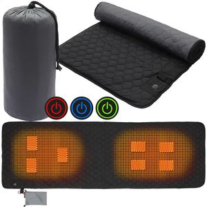 Buitenkussens Winterverwarmingsmat USB Slapen Camping Verwarming Matras Temperatuur Warm Tent opvouwbare kussen 231109