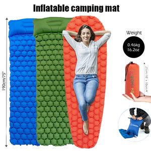 Outdoor Pads Zomake coussin de couchage ultraléger tapis de Camping Portable matelas pneumatique gonflable randonnée en plein Air Trekking pique-nique tapis de couchage simple 230210