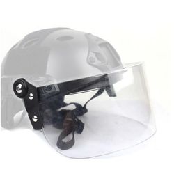 Bril lens buiten paintball schieten gezichtsbeschermingsuitrusting tactische snelle accessoire vleugel zijkant boog helm rail mount len ​​no01-166