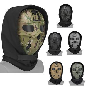 Outdoor Paintball Schieten Tactisch Snel Halloween Cosplay-masker met NVG-basis Gezichtsbeschermingsuitrusting NO03-331B