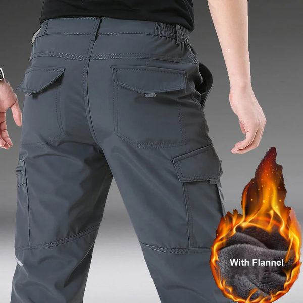 Outdoor Pants 2024 hommes hiver polaire chaud respirant randonnée Camping pêche Trekking escalade pantalon coupe-vent thermique mâle pantalon grande taille 231202