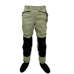 Buitenbroek 3 Laag Ademend waterdichte vliegvis taille steltlopers Stock Foot High Pant Wader duurzame eendenjacht waad broek 230220