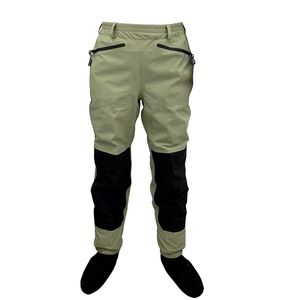 Buitenbroek 3 Laag Ademend waterdichte vliegvis taille steltlopers Stockfoot High Pant Wader duurzame eendenjacht waden broek 230311