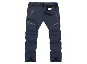 Outdoor Pants Pantalon de randonnée à coque souple d'automne et d'hiver pour hommes et femmes plus velours 6XL Men039s pantalon respirant à séchage rapide6373939