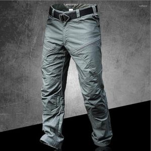 Pantalons d'extérieur City Cargo hommes imperméables pour la randonnée chasse tactique Combat SWAT pantalon multi-poches décontracté