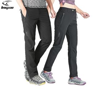 Outdoor Pants LNGXO Quick Dry Hiking Pants Women Men Outdoor Running Camping Climbing Waterproof Mountain Trousers Stretch Lightweight Pants 231211