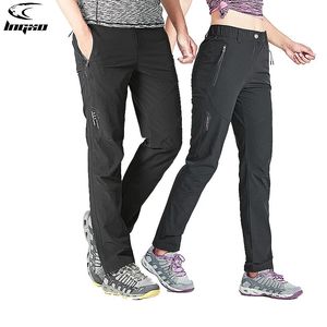 Outdoor Pants LNGXO Quick Dry Hiking Women Men Running Camping Climbing Waterproof Mountain Trousers Stretch Lightweight 231007