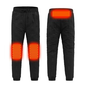 Outdoor Pants Male Heating Elastic Waist USB Heated Sports Trousers Skiing Fishing Motorcycle Casual Thermal Plus Size 6XL 221203