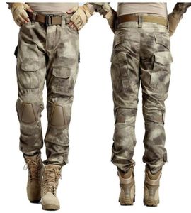 Pantalon d'extérieur Multicam Camouflage militaire tactique armée uniforme pantalon randonnée Paintball Combat Cargo avec genouillères2387081
