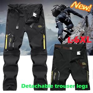 Outdoorbroeken Zomer Heren Buiten Waterdicht Ademend Wandelen Kamperen Vissen Klimmen Afneembaar Assault-broek Grote maten 6XL Broeken 231202