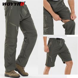 Outdoor Broek Winter Fleece Sneldrogend Afneembaar Wandelen Mannen Sport Zomer Klimmen Trekking Broek Ademend Vissen Shorts 220919