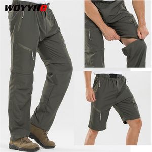 Pantalones al aire libre invierno polar secado rápido desmontable senderismo hombres deporte verano escalada Trekking pantalones transpirables pesca pantalones cortos 220919