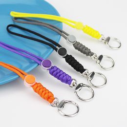 Buiten Paracord Keychain Lanyard Roteerbare gesp per parachute Cord Emergency Survival Survival Rugack Key Ring Necking Touw