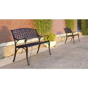 Muebles de patio al aire libre Bancos de jardín reclinable Terracia de sillón al aire libre Silla de jardín de acero plegables
