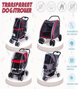 Outdoor Pet Cart Cart Dog Cat Carrier Stroller Cover Rain voor allerlei soorten en karren bedden meubels12443377