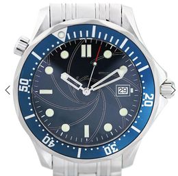 Planeta ao ar livre mestre oceano relógios masculinos moldura rotativa 43 mm mostrador azul automático homem relógios mar watch257g