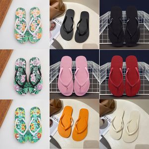 Plateforme extérieure Pindered Designer Classic Sandals Slippers Fashion Beach Alphabet Print Flip Flops Summer Flat Casual Shoes Gai-38