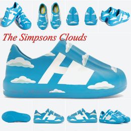 Plate-forme extérieure diapositives Simpsons x adifom superstar pantone nuage sandales estivales blanches mode pantoufle plate femme
