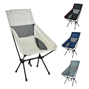 Chaise pliante portable extérieure chaises de camping ultra-légères chaise de pêche pour barbecue de voyage de voyage de randonnée de picnite outils 240409