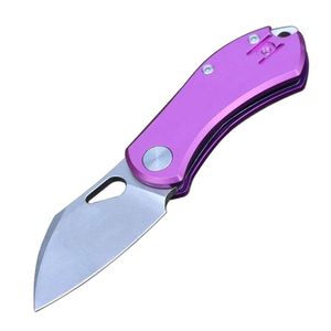 Outdoor Portable Mini Gift Knife Self-Defense Survival EDC Camping Tool peut être personnalisé avec une poignée en aluminium
