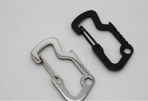 Outdoor Draagbare Multifunctionele Opknoping Gesp Multi-Purpose Roestvrijstalen Carabiner Gesp Beer Opener voor EDC Tools Camping