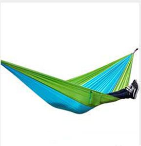 Outdoor Draagbare Slaapschommeling 190 * 130 cm Outdoor vouwen Versterken Hangmat Camping Leisure Break VT1434