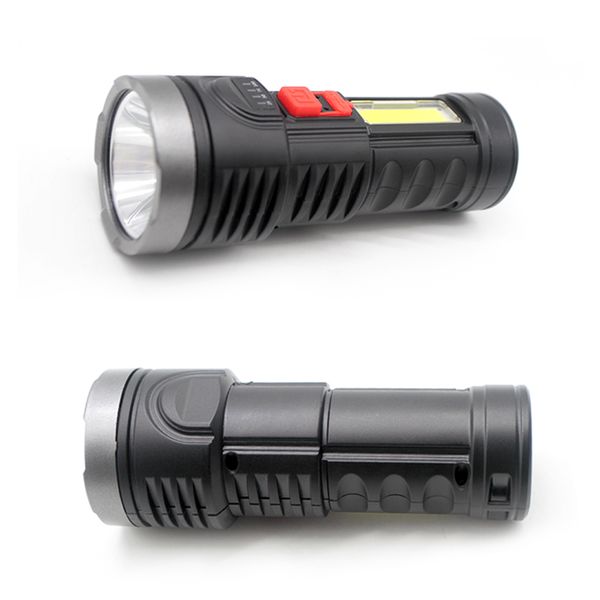 Antorcha portátil para exteriores Linterna LED Luz táctica recargable USB de largo alcance súper brillante