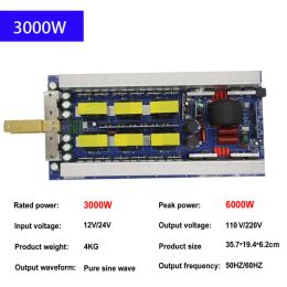 Invertisseur de puissance extérieure 2000wpure onduleur sinusoïdale Bordeuse mère 12v24V à AC110V / 220V Lithium Battery Energy Storage