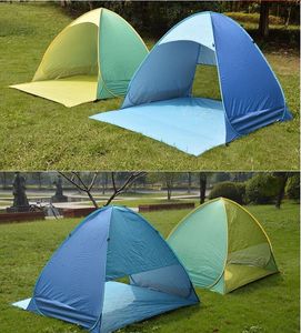 Tentes extérieures à ouverture automatique rapide, tente de plage portable instantanée, abri randonnée camping famille pour