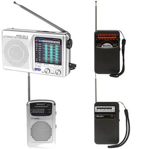 Radio extérieure Haut-parleur intégré Radio numérique Écran LCD Mini radio portable Antenne télescopique pour utilisation d'urgence intérieure et extérieure 240102