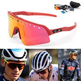 Protección de ciclismo de carretera al aire libre Oakl- Gases profesionales de ciclismo deportivos al aire libre gafas de sol polarizantes para hombres y mujeres gafas UV