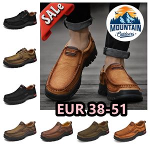 Outdoor Runner hommes formateur sport sneaker chaussures de créateur en cuir montagne antidérapant résistant à l'usure respiration évacuant la transpiration grande taille 38-51 confortable