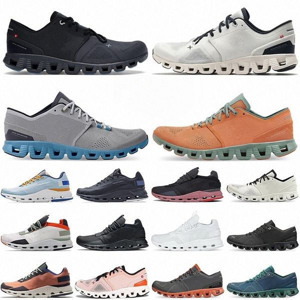 Zapatillas para correr al aire libre en venta Cloud x Zapatillas de deporte para mujer para hombre Ingeniería suiza Negro Blanco Óxido Rojo Zapatillas deportivas transpirables Tamaño 36-45