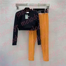 Outdoor Running Trainingspak Vrouwen Gym Set Herfst Sport Top Strakke Fitness Broek Letter Print Trainingspak