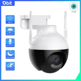 Cámara de vídeo IP 360 inalámbrica de seguridad para exteriores ICsee 1080P Full HD Wifi Monitor PTZ vigilancia de seguimiento automático
