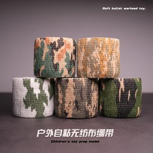 Bande de camouflage non tissée extensible auto-adhésive extérieure, bande de camouflage, patch élastique pour poignée