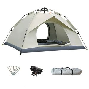 Tente de camping de voyage autonome extérieur automatique d'ouverture rapide à l'ouverture rapide du soleil étanche pour la pêche à la randonnée 240422