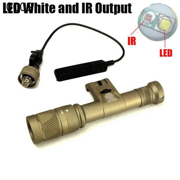 Extérieur SF Tactical IFM M600V IR Dual LED Light White et IR Sortie Hunting Rifle 400 Lumens Lampe de poche