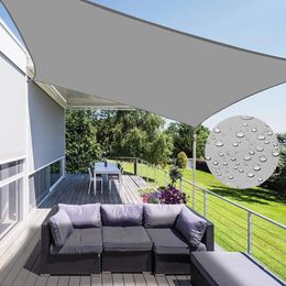 Voile d'ombrage d'extérieur en Polyester 300D, imperméable, résistant aux UV, auvent solaire pour terrasse, abri de voiture, jardin, etc. 240108