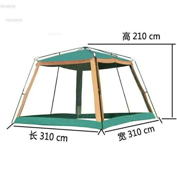 Antors d'ombre extérieurs Tentes automatiques de canopée anti-mosquito épaississez Pergola Beach Suncreen Canopy Fishing Picnic Araproping Tent