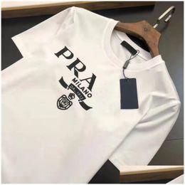 Outdoorshirts Designer Tees Casual vrouwelijk los T-shirt met lettersprint Korte mouwen Tops voor heren en dames Zomerkoppels T Shi Otjds